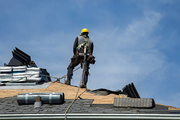 Professional Flat Roof Repair technician working in Fayetteville, PA